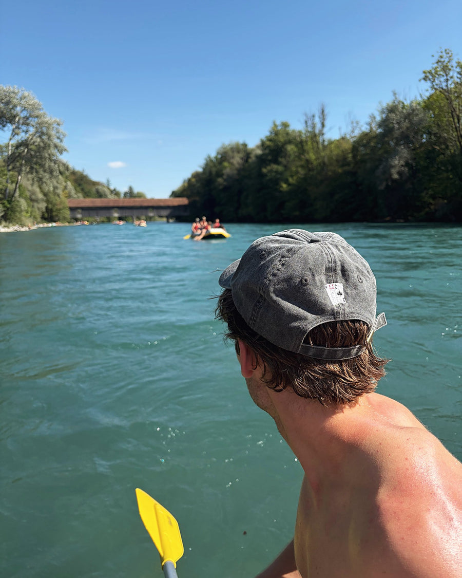 Poker cap on the river