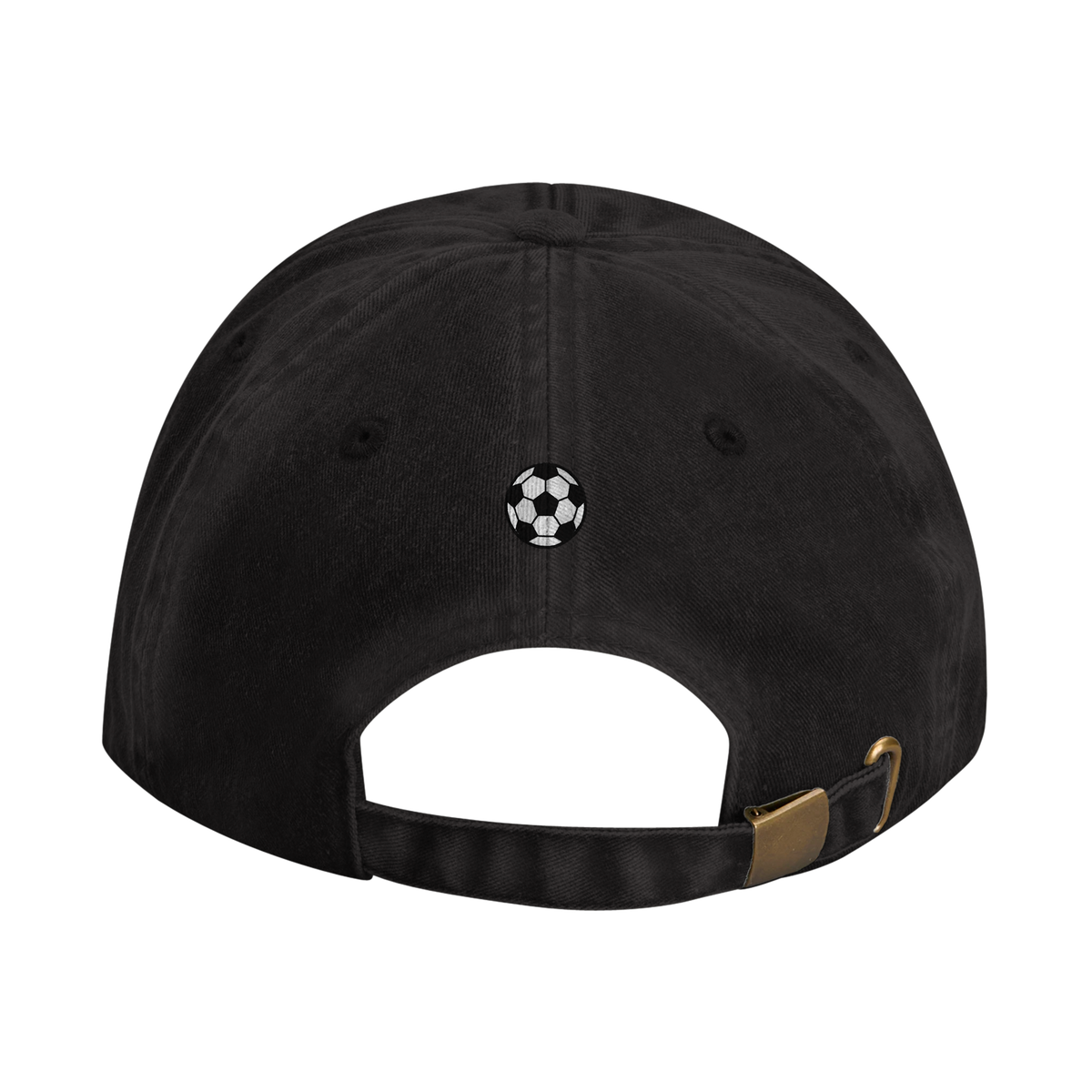 joga bonito vintage cotton dad cap with embroidered lettering and football on the back, Captured Headwear