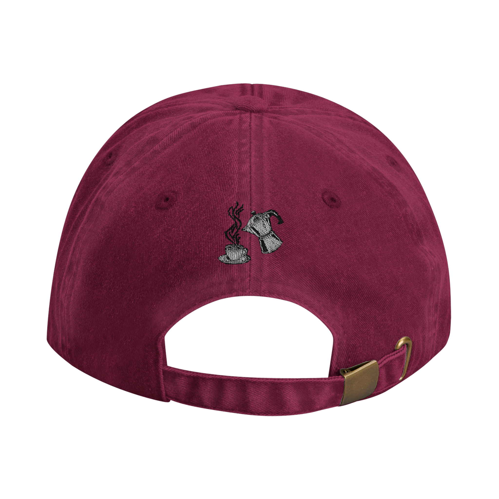 CAFFEINE DEALER vintage cotton dad cap with embroidered lettering, Captured Headwear