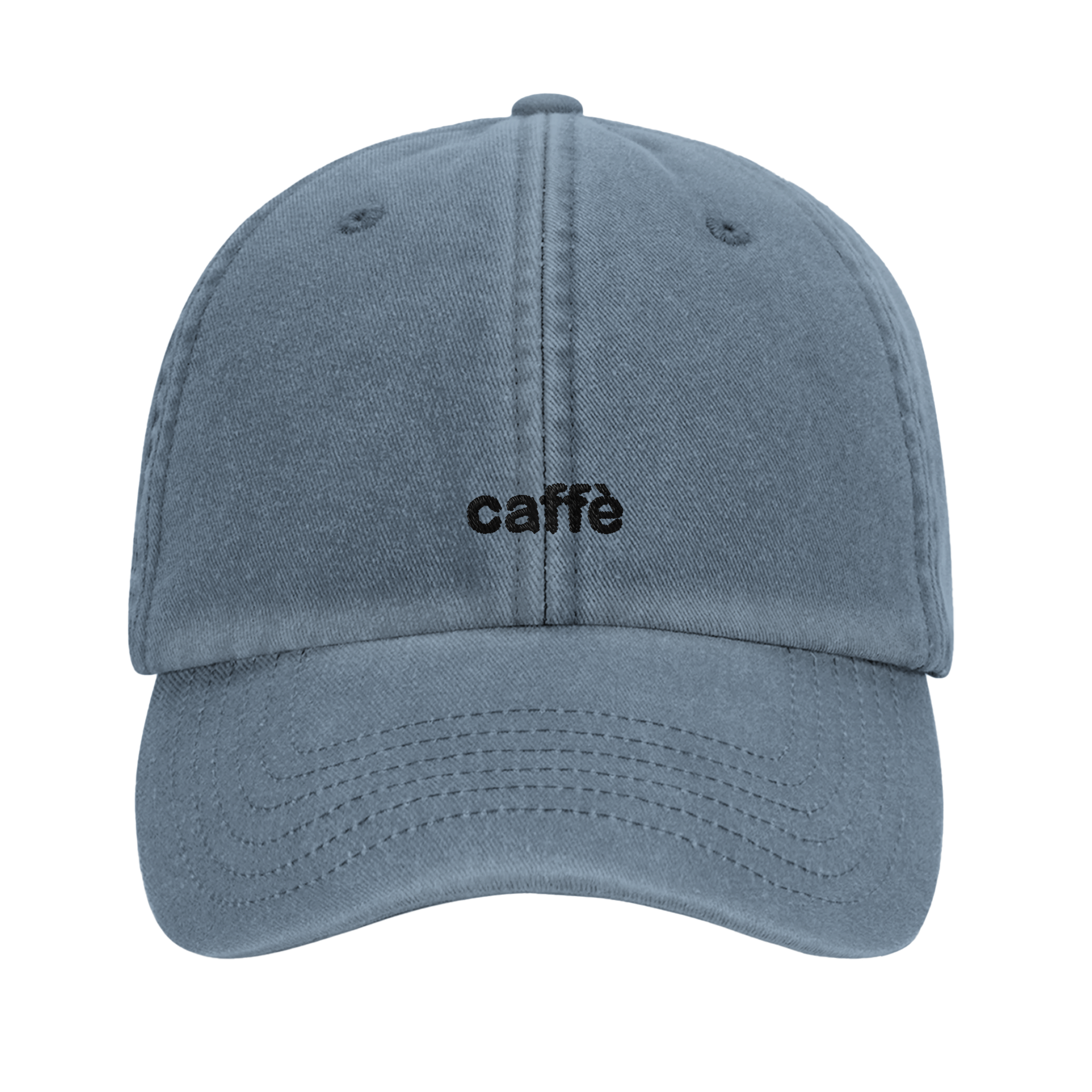caffè vintage cotton dad cap with embroidered lettering, Captured Headwear