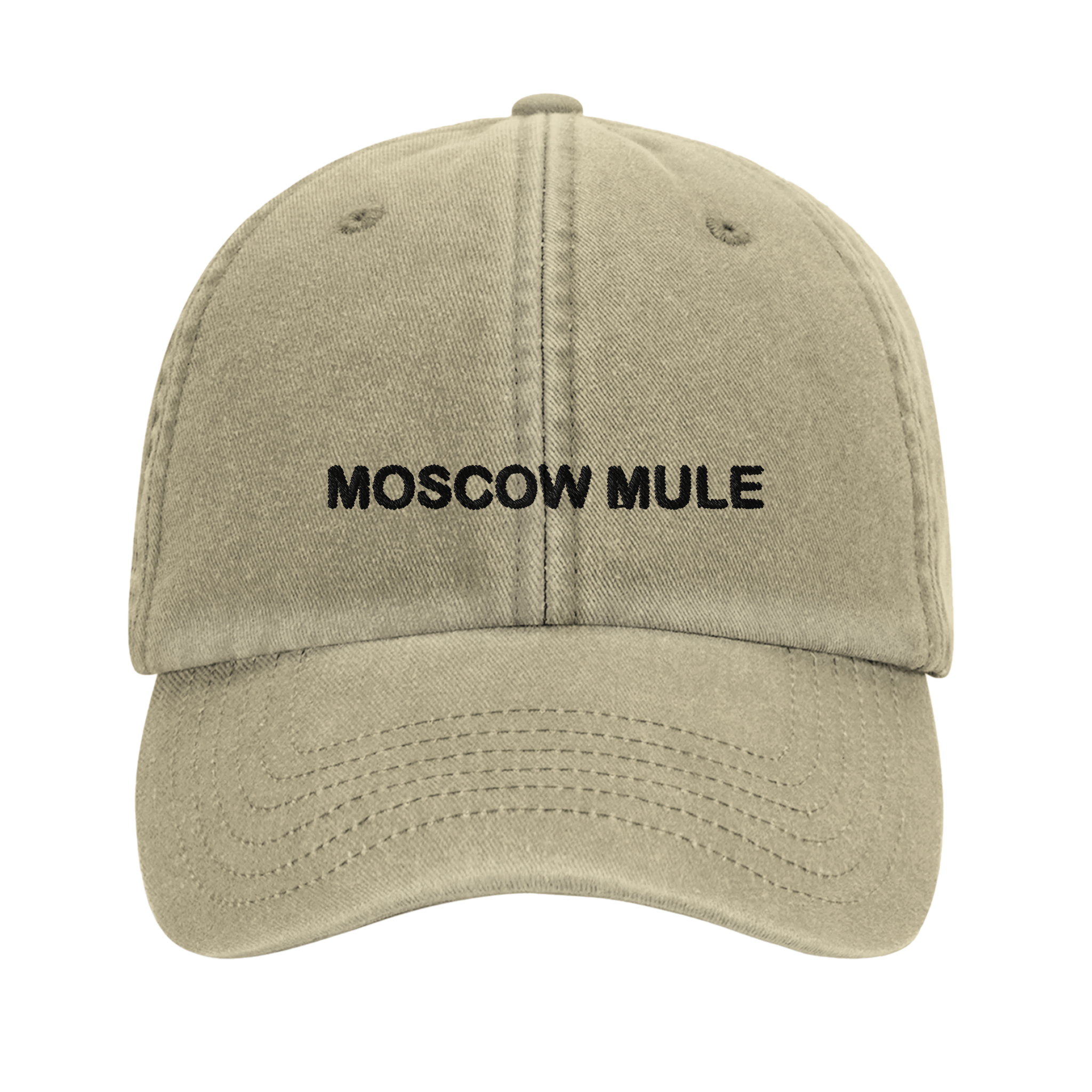 MOSCOW MULE vintage cotton dad cap with embroidered lettering, Captured Headwear