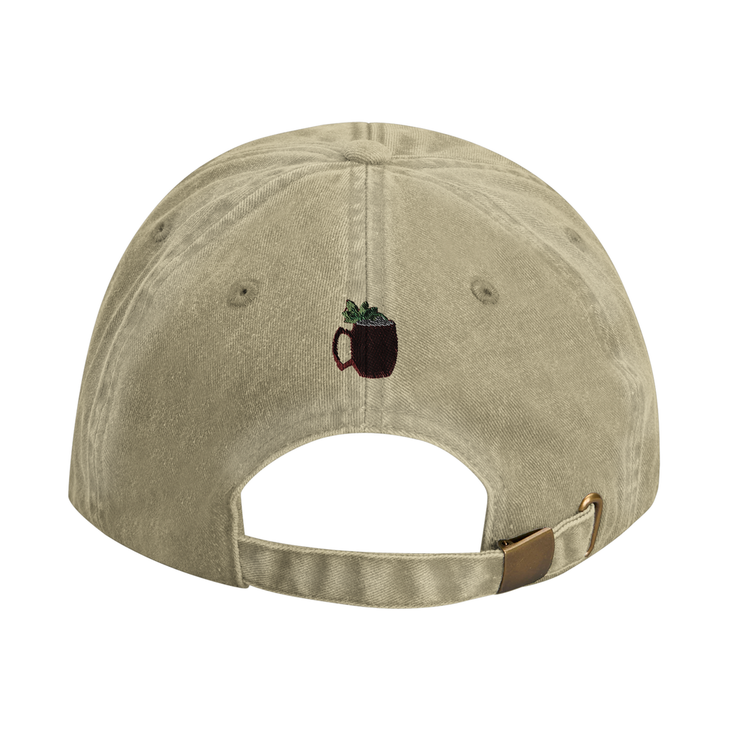MOSCOW MULE vintage cotton dad cap with embroidered lettering, Captured Headwear