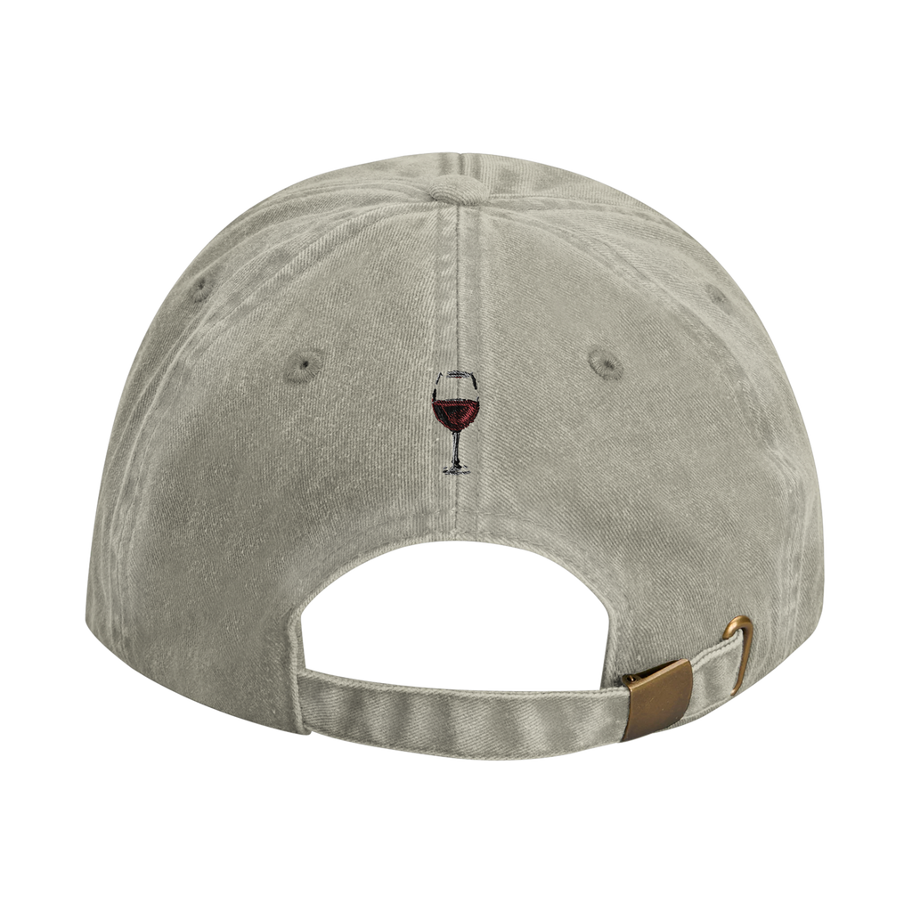 WINE SOMMELIER vintage cotton dad cap with embroidered lettering, Captured Headwear