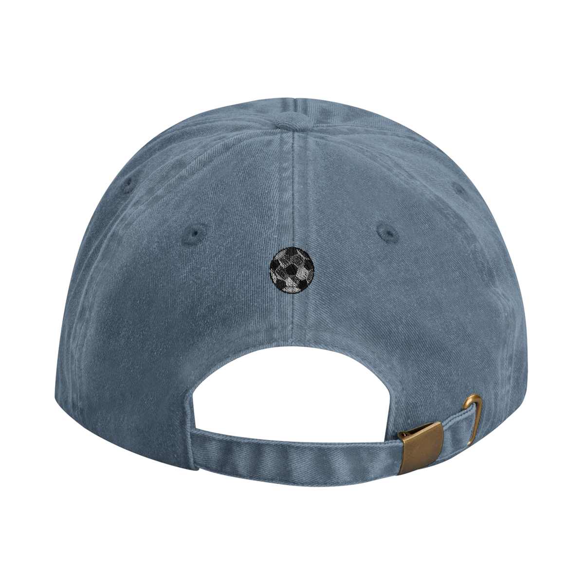joga bonito vintage cotton dad cap with embroidered lettering and football on the back, Captured Headwear