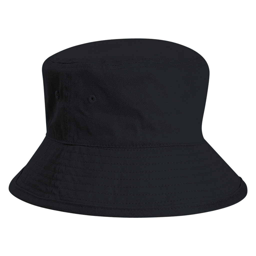 F★ck it organic cotton bucket hat with embroidered front lettering, Captured Headwear